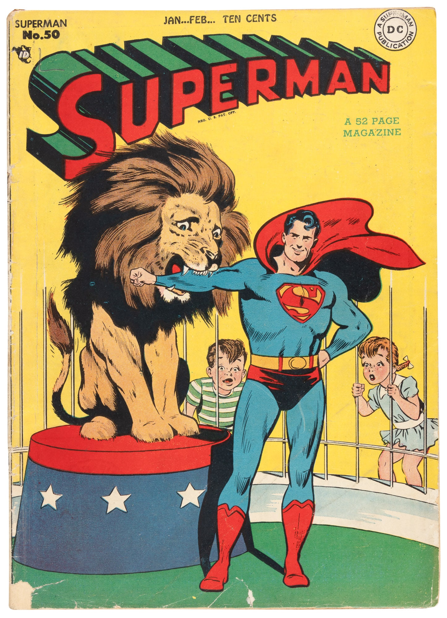 SUPERMAN #50 * 2.5 * DC Universe Collection: Heading: Author: Title: SUPERMAN No. 50 Place Published: Publisher:DC [Indica: National Comics Publications Inc.] Date Published: January-February, 1948 Description: Good+ (2.5).