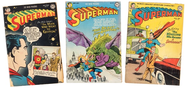 SUPERMAN #s 77, 78, 85 * Lot of 3 Comics
