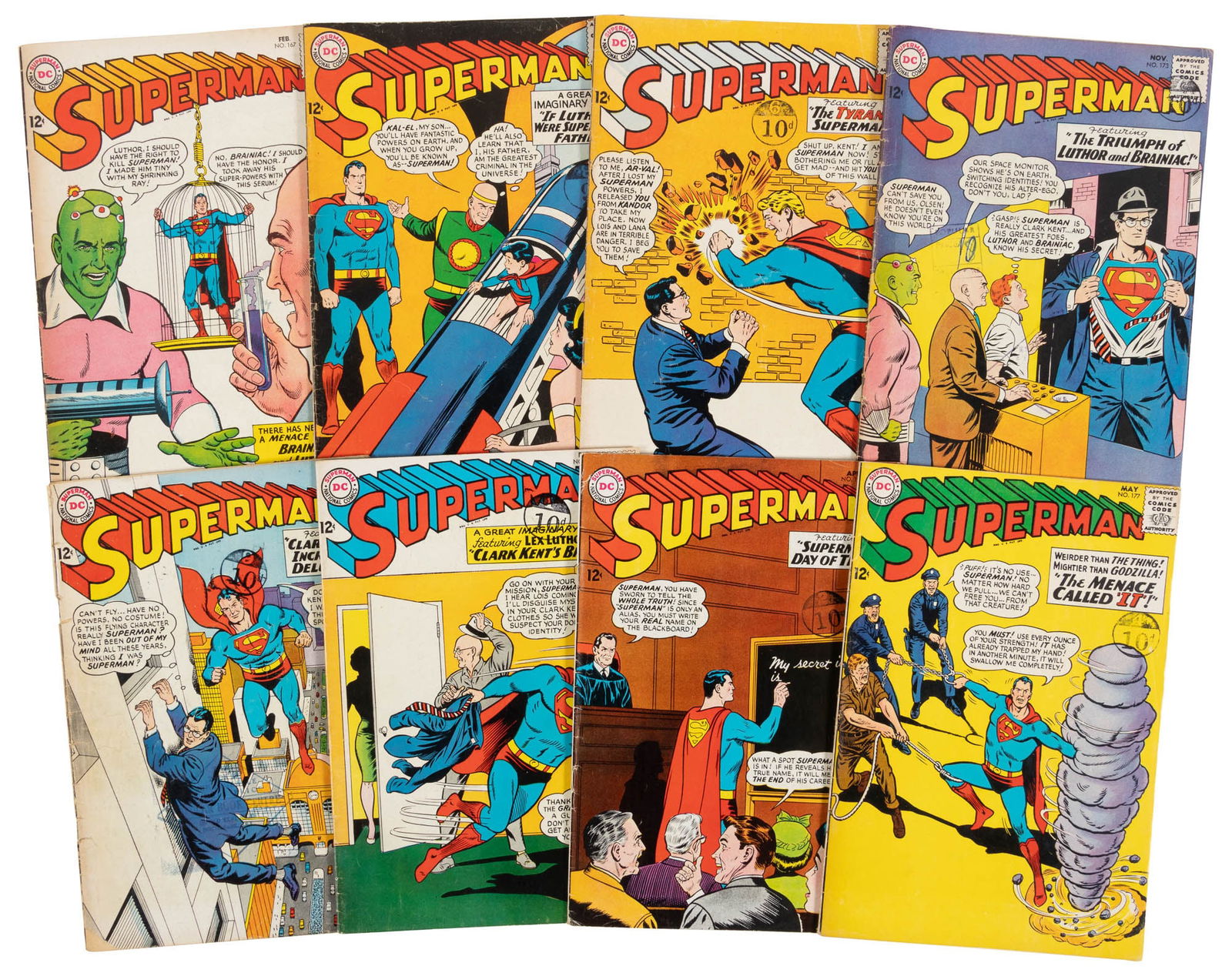 SUPERMAN #s 167, 170, 172-177 * Lot of 8 Comics (1 of 1)