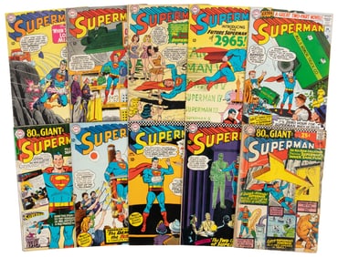 SUPERMAN #s 178-187 * Lot of 10 Comics