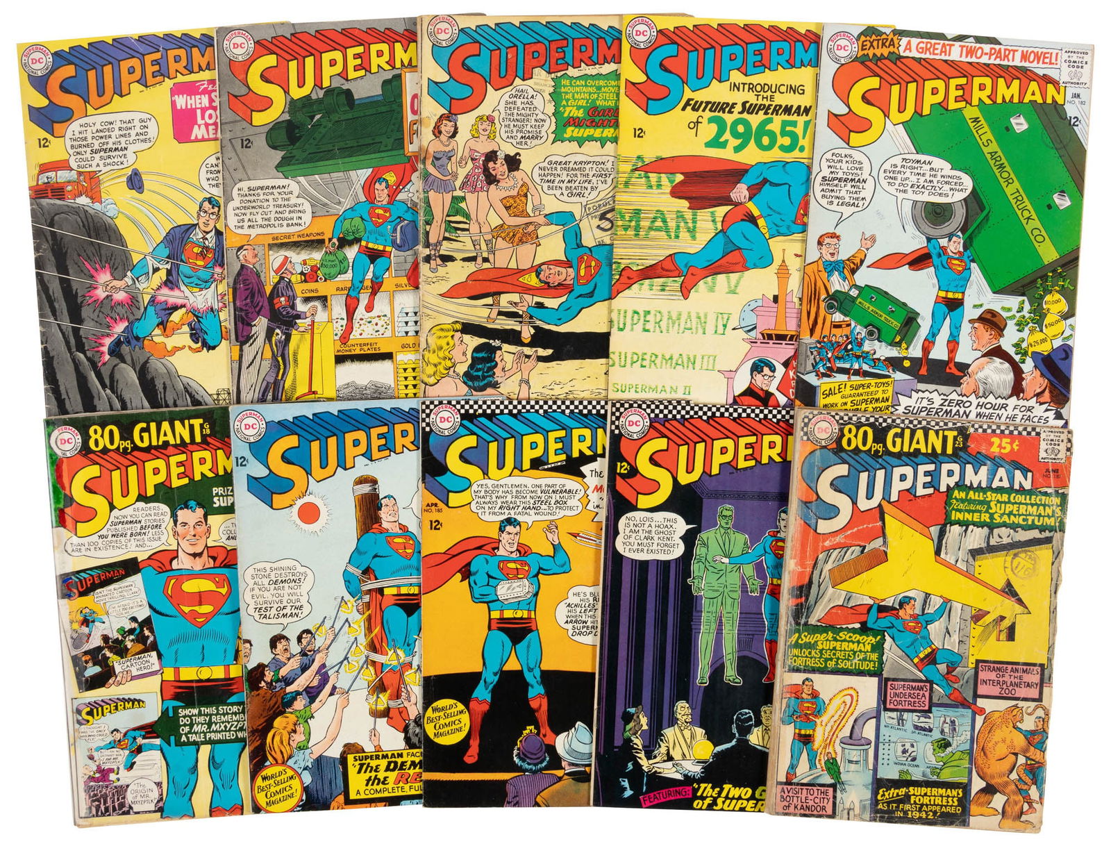 SUPERMAN #s 178-187 * Lot of 10 Comics (1 of 1)