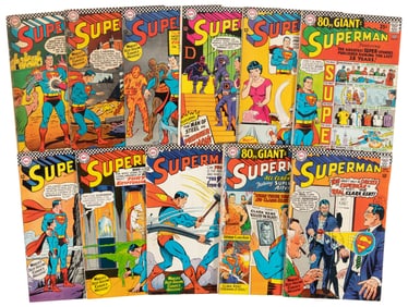 SUPERMAN #s 188-198 * Lot of 11 Comics
