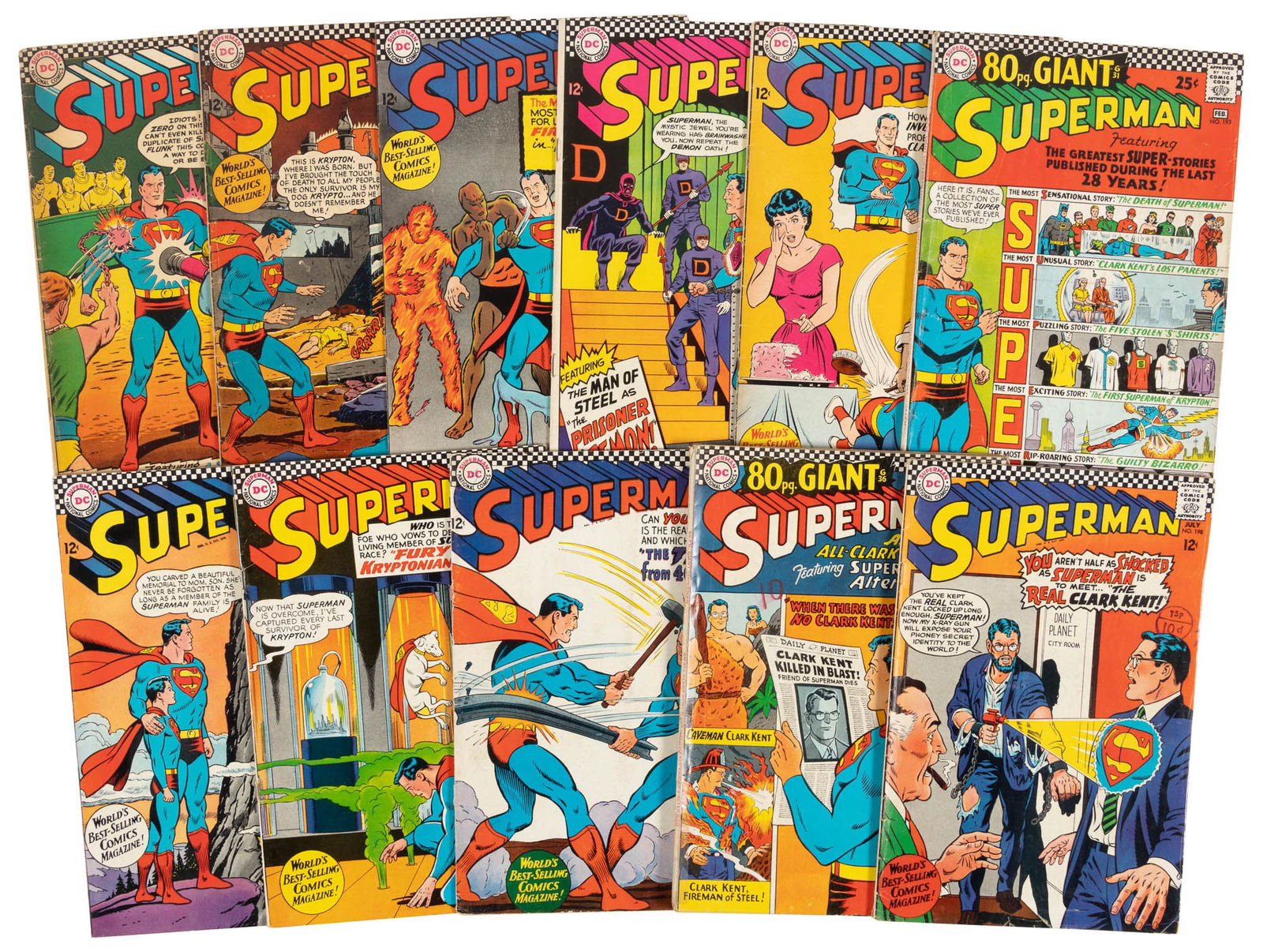 SUPERMAN #s 188-198 * Lot of 11 Comics (1 of 1)