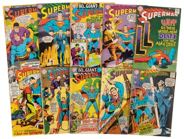 SUPERMAN #s 200-209 * Lot of 10 Comics