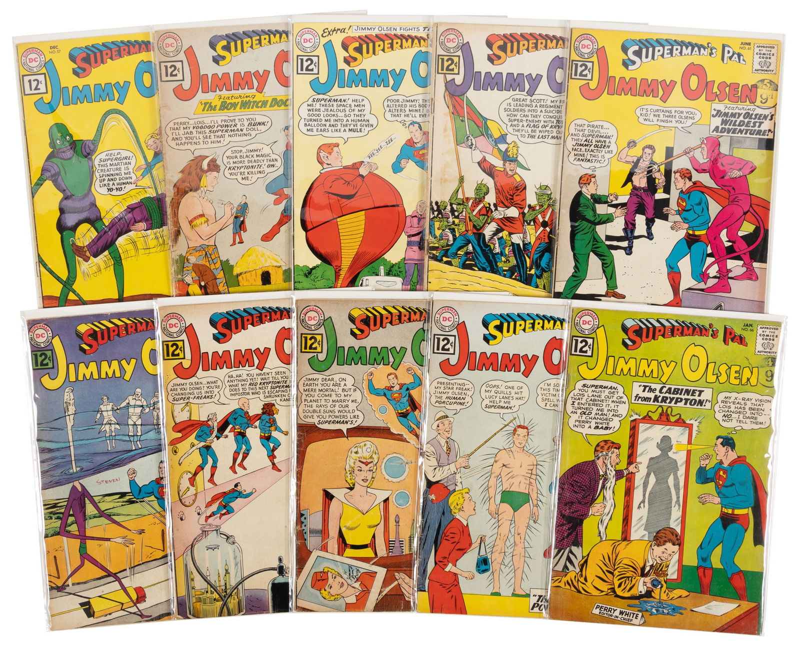 SUPERMAN'S PAL JIMMY OLSEN #s 57-66 * Lot of 10 Comics (1 of 1)