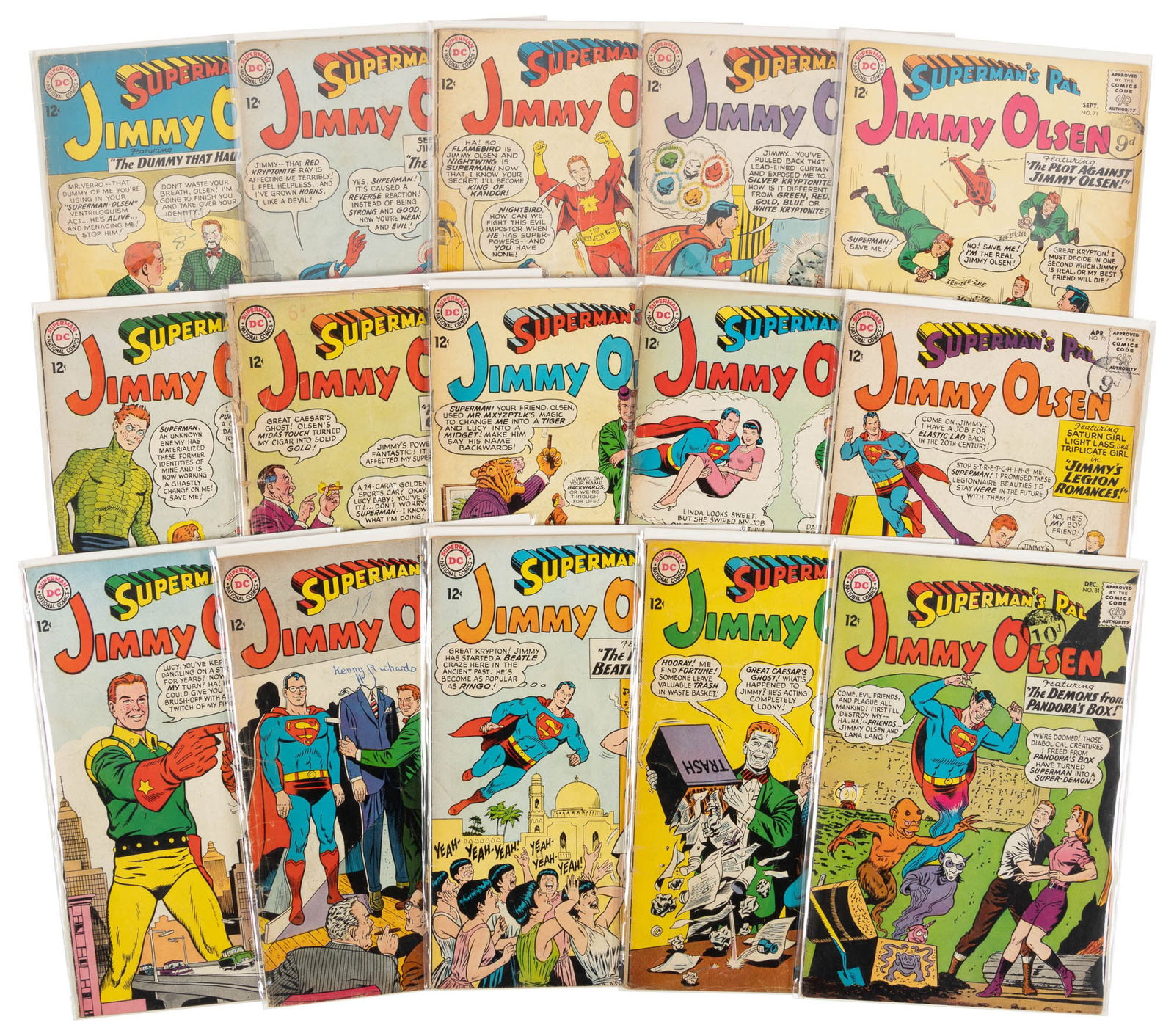 SUPERMAN'S PAL JIMMY OLSEN #s 67-81 * Lot of 15 Comics (1 of 1)