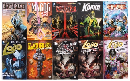 10 collected volumes of DC villains and anti-heroes including Lobo, Omac, Magog, Vandal Savage