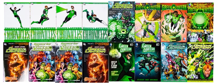 Green Lantern collected editions including The Green Lantern Chronicles, Brightest Day, Sector 2814