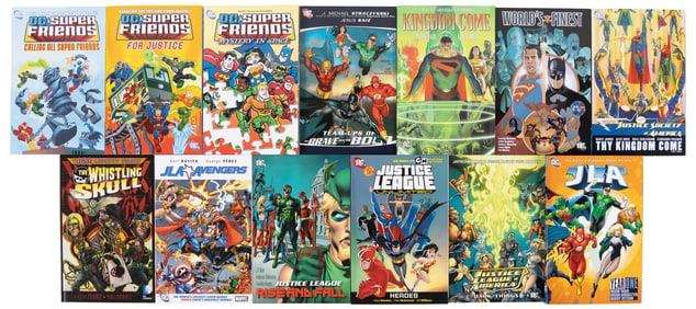 17 volumes of JLA, JSA, Super Friends, and more team up collected editions