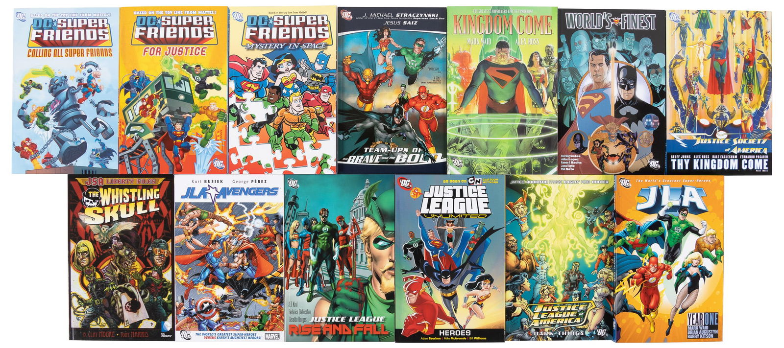 17 volumes of JLA, JSA, Super Friends, and more team up collected editions (1 of 2)