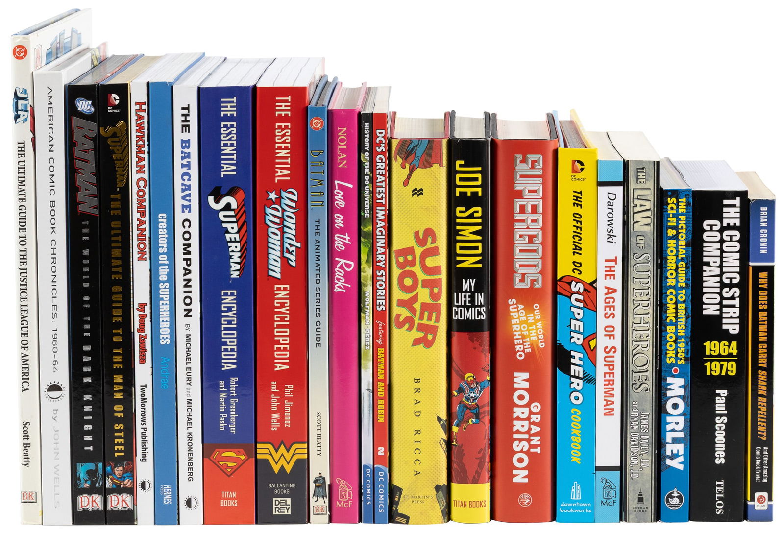 22 volumes of DC educational, reference, and companion books featuring Batman, Superman (1 of 1)