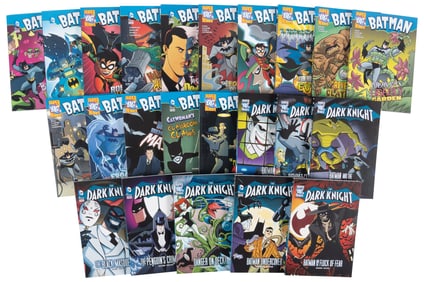 23 volumes of Batman and The Dark Knight Capstone books