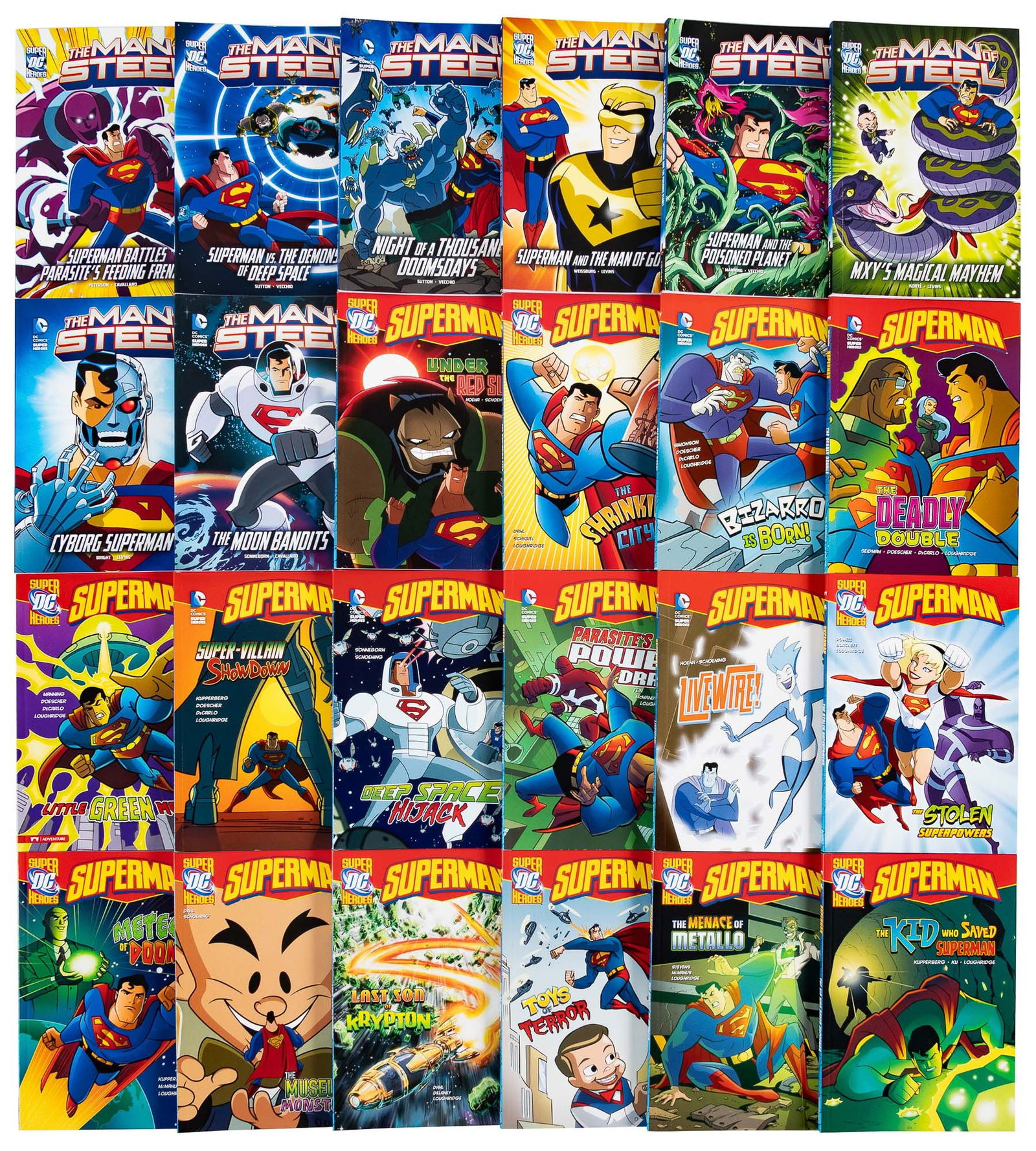 24 volumes of Superman and The Man of Steel Capstone books (1 of 1)