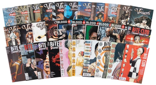 31 issues of Vertigo vampires including Bite Club, Vamps, Blood + Water
