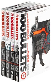 4 volumes of 100 Bullets: The Deluxe Edition