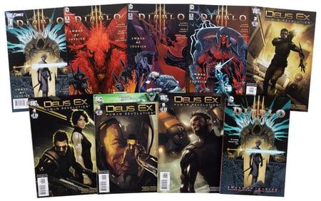 9 issues of Deus Ex: Human Revolution and Diablo: Sword of Justice