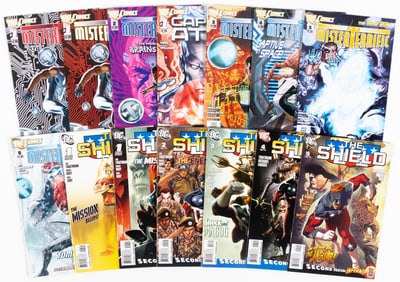 28 issues of Uncle Sam, Mister Terrific, The Shield