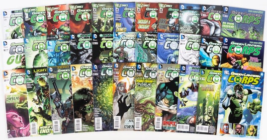 33 issues of New 52 Green Lantern Corps