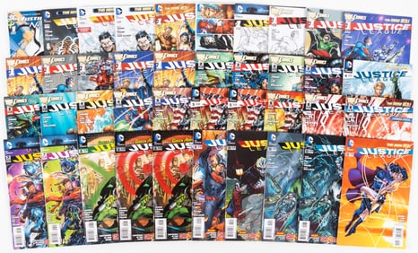 84 issues of New 52 Justice League