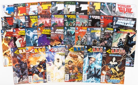 36 issues of New 52 teamups including Forever Evil and Team Seven