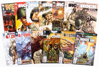 23 issues of of war comics & paperbacks, including G.I. Combat, Sgt. Rock