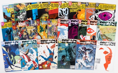 26 issues of assorted DC heroes including Breach, Bloodhound