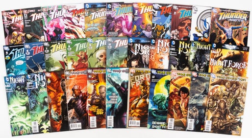 33 issues of Night Force, The Great Ten, T.H.U.N.D.E.R. Agents