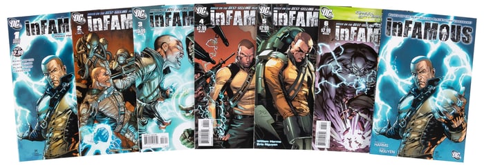 Complete run of Infamous with trade paperback