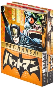 First edition signed hardcover Bat-Manga!: The Secret History of Batman in Japan plus softcover
