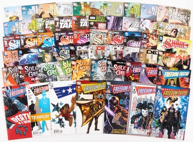 55 issue variety including The War that Time Forgot, Shade, Freedom Fighters