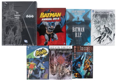 Seven Batman hardcovers and collected editions including R.I.P, Unwrapped, The Widening Gyre