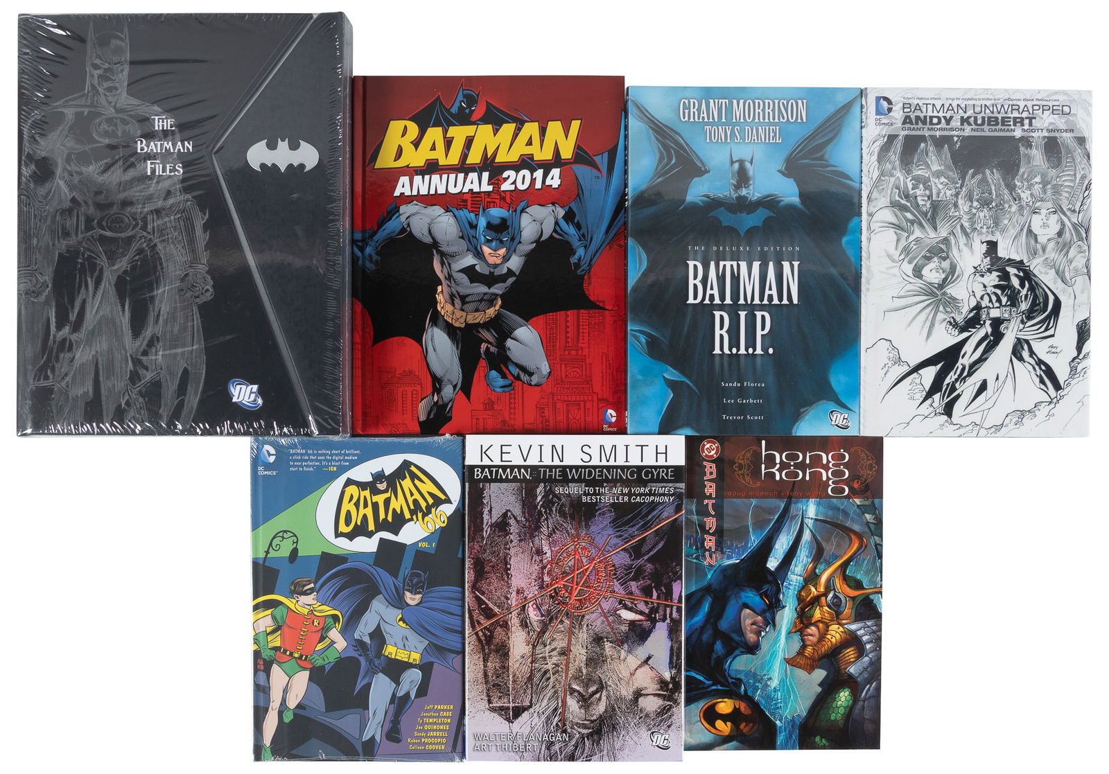 Seven Batman hardcovers and collected editions including R.I.P, Unwrapped, The Widening Gyre (1 of 1)