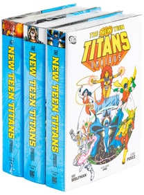 Three volumes of The New Teen Titans Omnibus