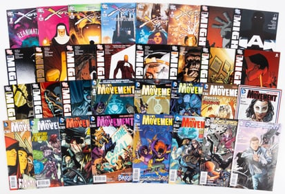 Variety of minor heroes including The Ravagers, Katana, The Movement, The Mighty