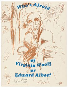 Broadside signed by Edward Albee 1/100