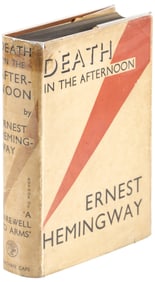 First U.K. edition of Death in the Afternoon