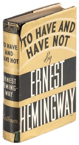 Hemingway's To Have and Have Not 1st Edition
