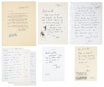 Six autograph letters by the author of Midnight Cowboy