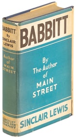 First issue of Lewis' Babbit in dust jacket