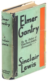 Elmer Gantry inscribed by Sinclair Lewis