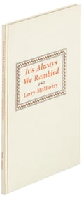 Larry McMurtry on the rodeo 1/300 signed