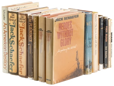 14 Jack Schaefer volumes, 6 are signed