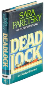 Second Warshawski book signed by Sara Paretsky