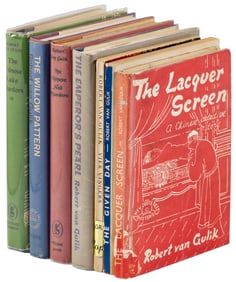 Group of Robert van Gulik mysteries, 1 signed