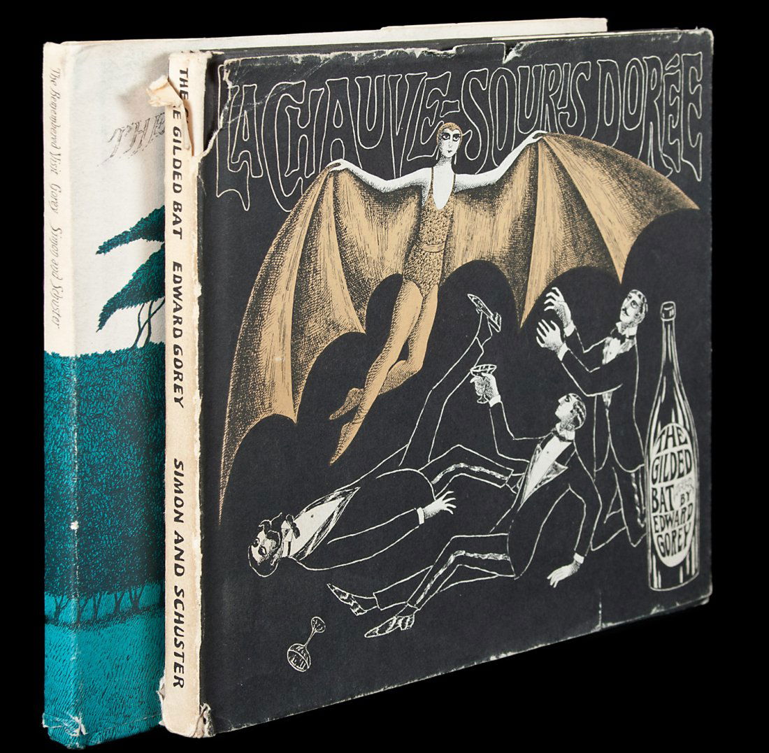 Two titles by Edward Gorey: Title: Two titles by Edward Gorey Author: Gorey, Edward Description: Includes: * The Remembered Visit: A Story Taken From Life. [1965]. * The Gilded Bat. Together, 2 volumes. Illustrated throughout by