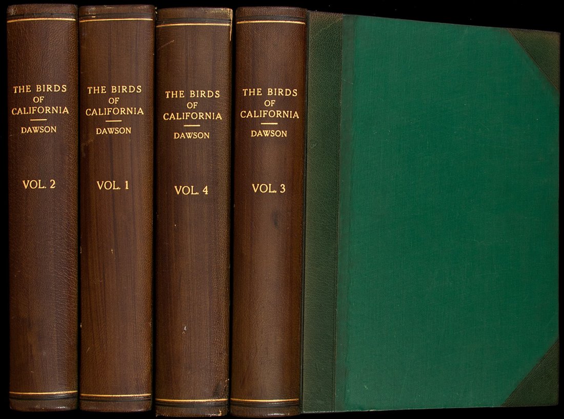 Birds of California 1/1000 booklover's edition: Title: The Birds of California: A Complete, Scientific and Popular Account of the 580 Species and Subspecies of Birds Found in the State Author: Dawson, William Leon Description: 4 volumes. Hundreds o