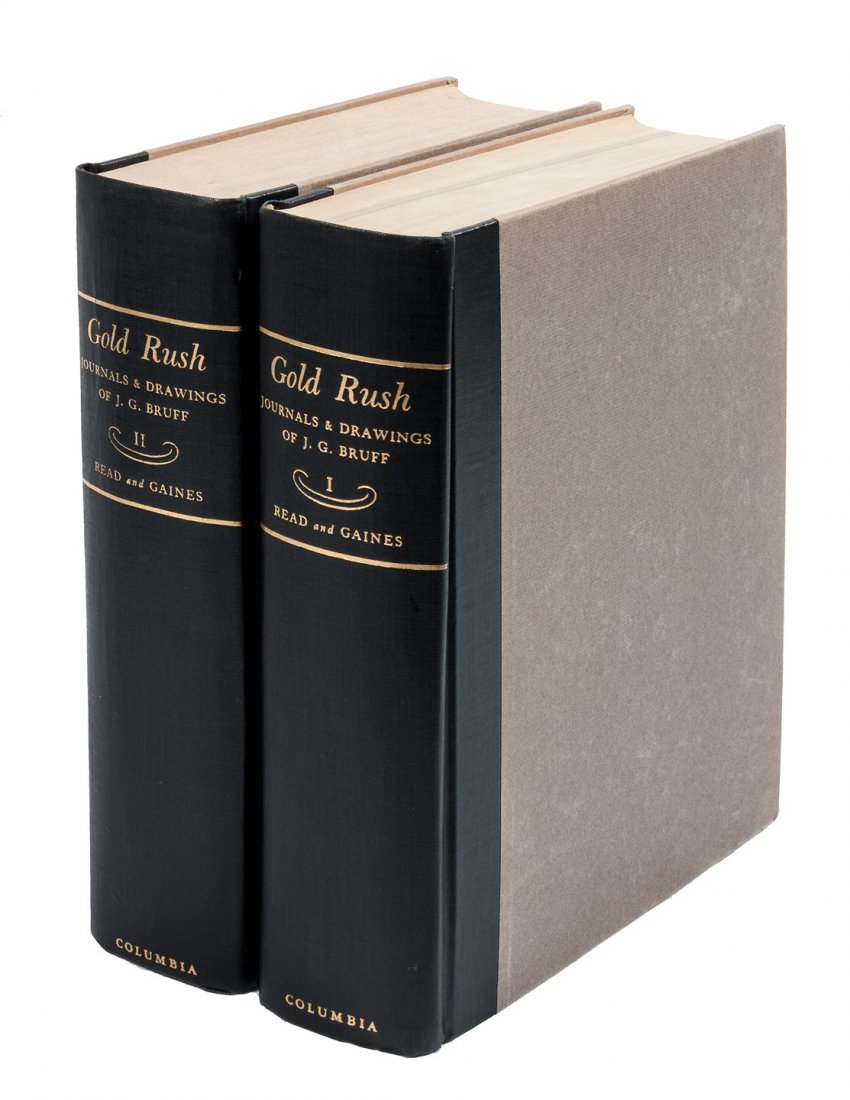 Gold Rush the Journals 2 vols 1944: Title: Gold Rush: The Journals, Drawings and other Papers Author: Bruff, J. Goldsborough Description: 2 volumes. Edited by Georgia Willis Read and Ruth Gaines. Foreword by F.W. Hodge. Illustrated with