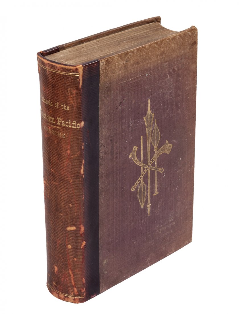 Cruise in the Pacific with color plates 1853: Title: Journal of a Cruise among the Islands of the Western Pacific, including the Feejees and others inhabited by the Polynesian Negro Races, in Her Majesty's Ship Havannah. Author: Erskine, John Elp