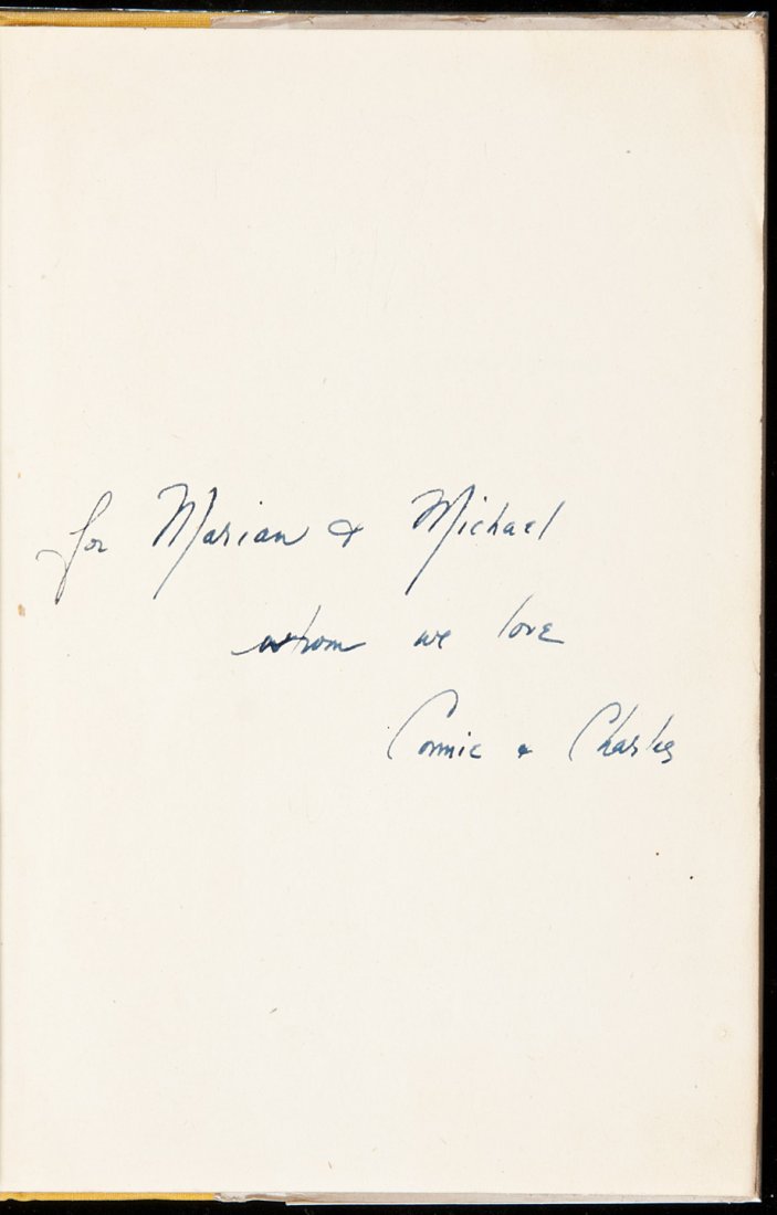 Charles Olson Call Me Ishmael 1st Ed. inscribed: Title: Call Me Ishmael Author: Olson, Charles Description: Yellow cloth, spine lettered dark blue, orange jacket. First Edition, first printing.Inscribed and signed by the author and his wife (all in 