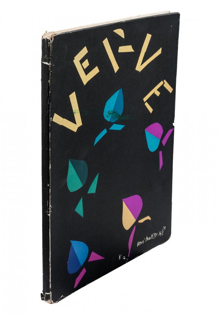 Rare war time issue of Verve with orig lithograph: Title: Verve: The French Revue of Art. Vol. 2, No. 8, September-November 1940 Author: Teriade, E., director Description: 78 pp. Includes illustrations after Matisse, Royayt, Braque, Derain and others.